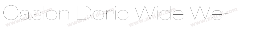 Caslon Doric Wide We字体转换
